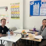 Students in a Thai language class